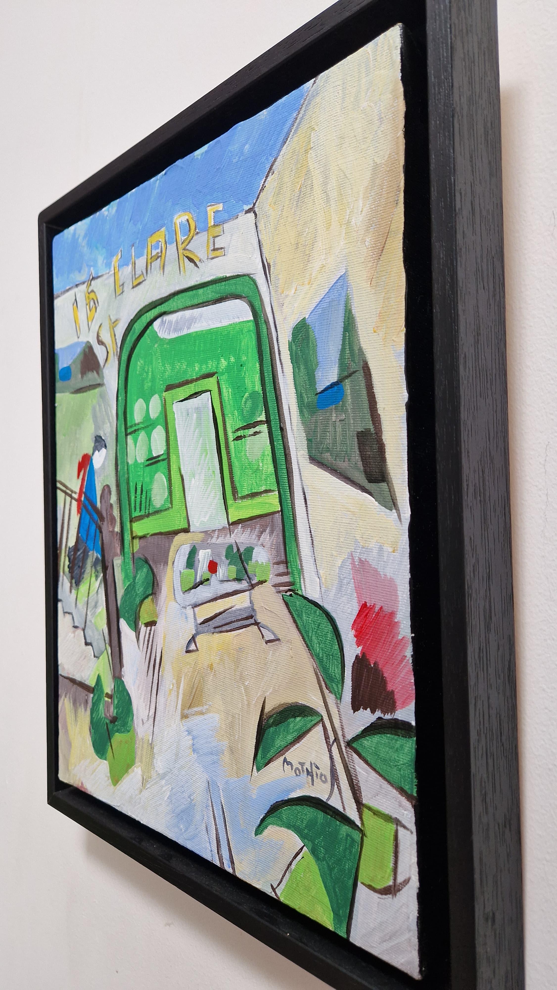 16, Clare Street II by Grégoire Mathias – Irish Landmark in Diachronic Cubism en venta 4