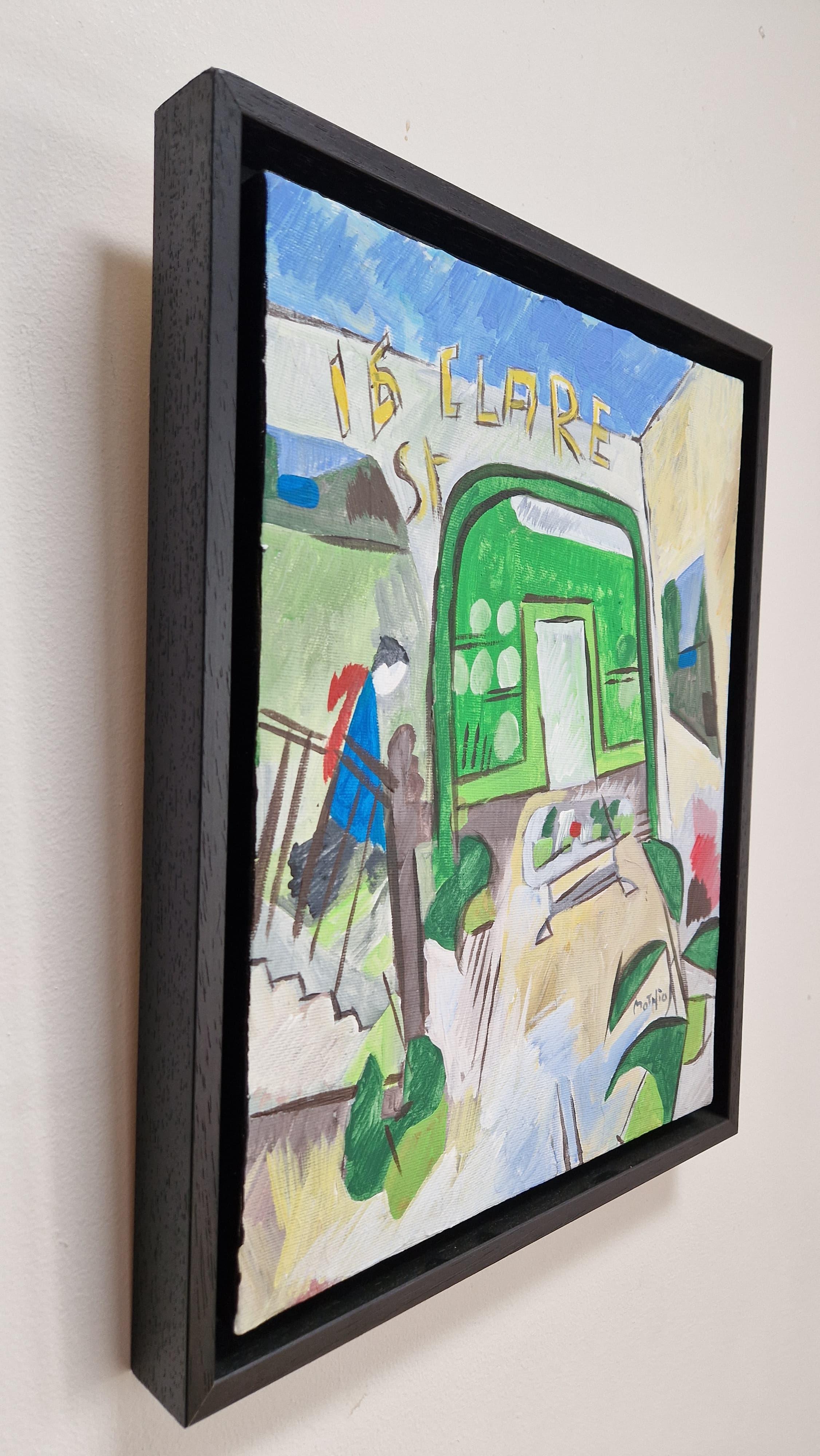 16, Clare Street II by Grégoire Mathias – Irish Landmark in Diachronic Cubism en venta 5