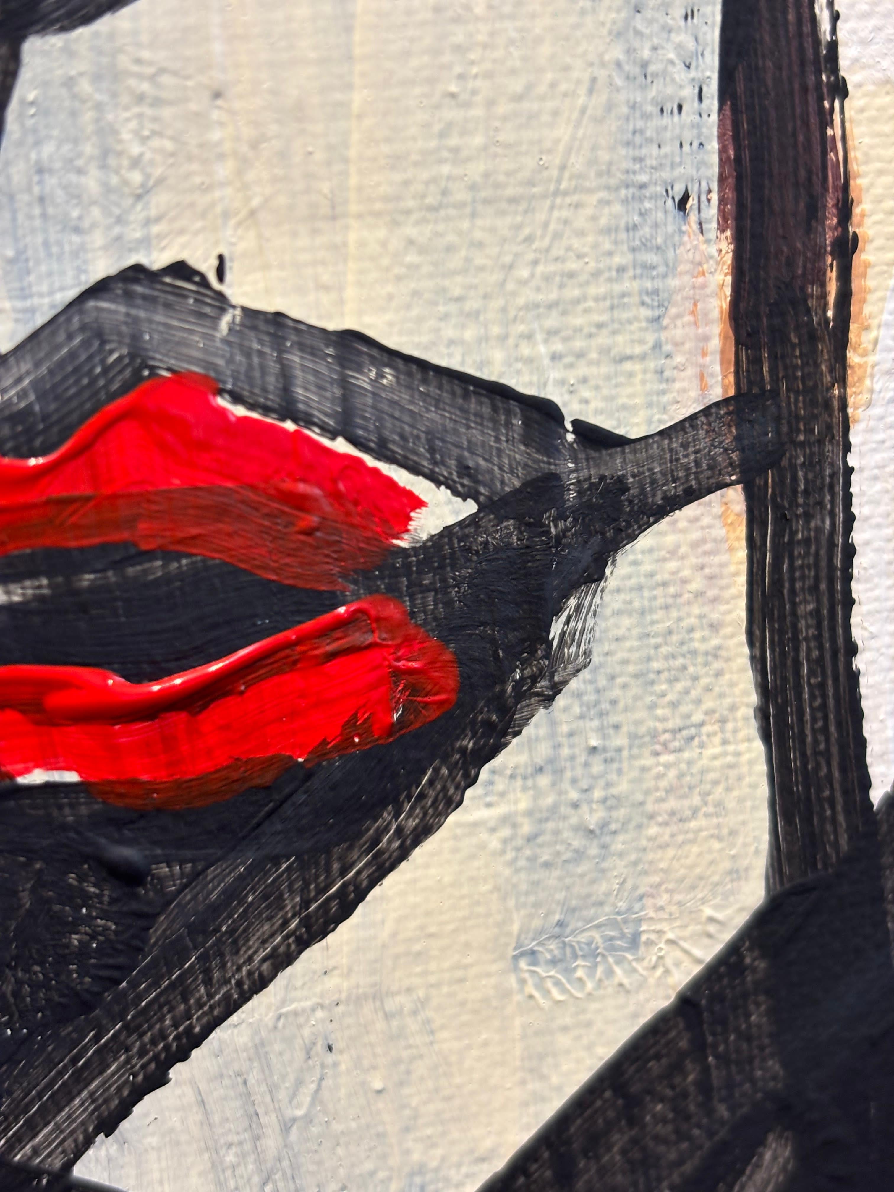 Amoureuses  by Grégoire Mathias —  Acrylic — Bold Cubist Portrait of Two Women For Sale 5