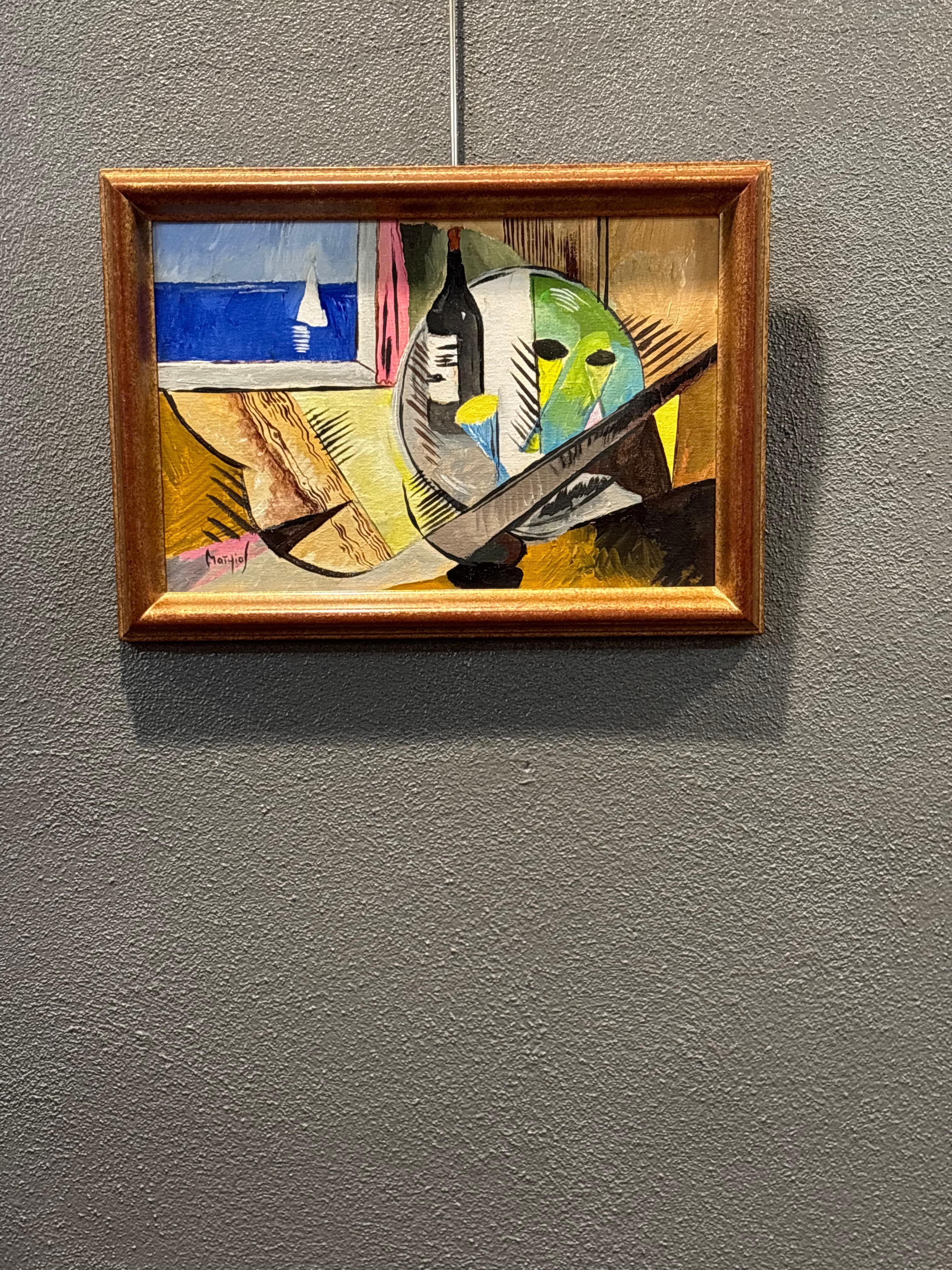 Apéritif à Saint-Tropez by Grégoire Mathias – Acrylic Still Life For Sale 9