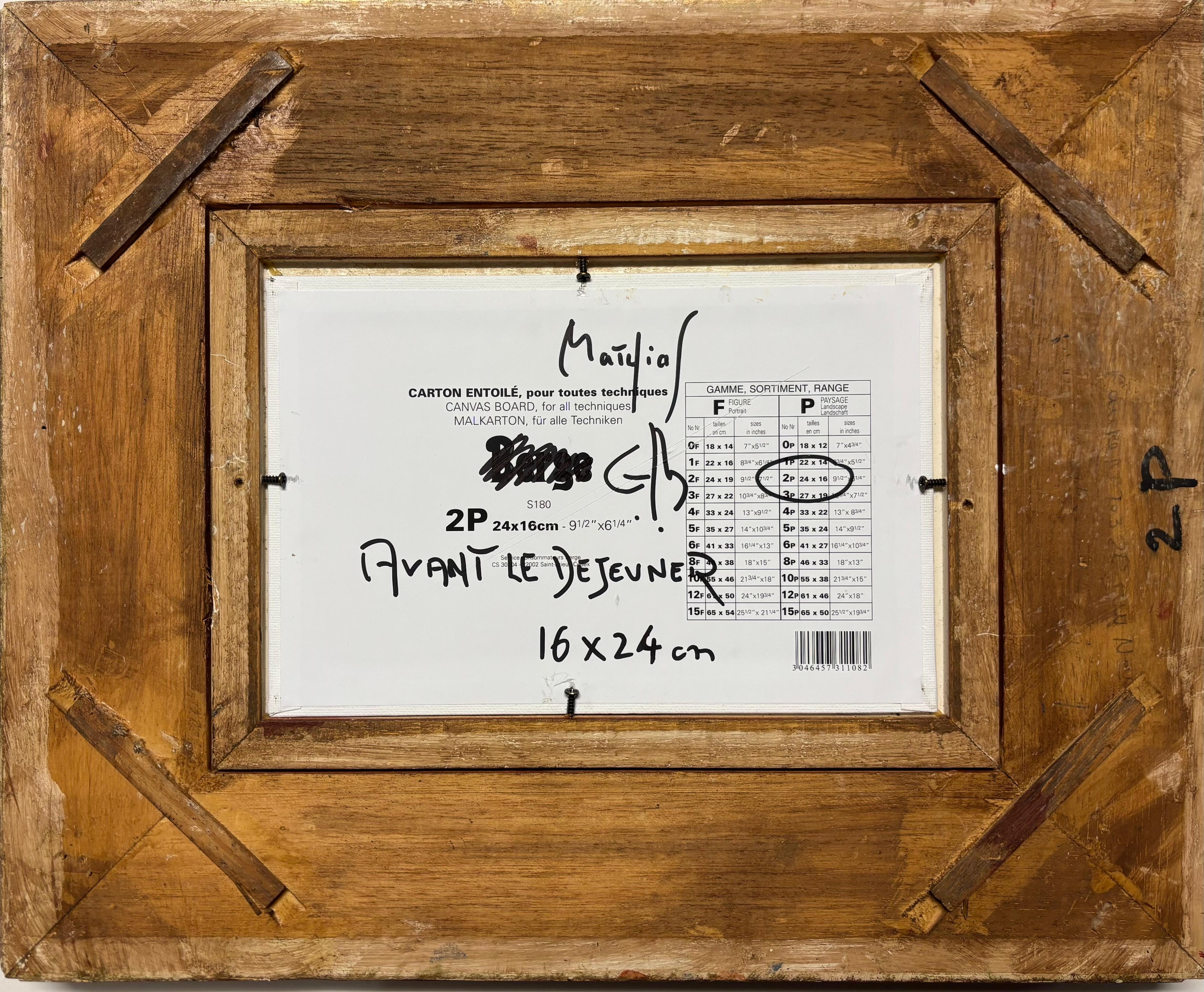 Avant le Déjeuner, by Grégoire Mathias – Still Life with Wine Bottles and Glass For Sale 3
