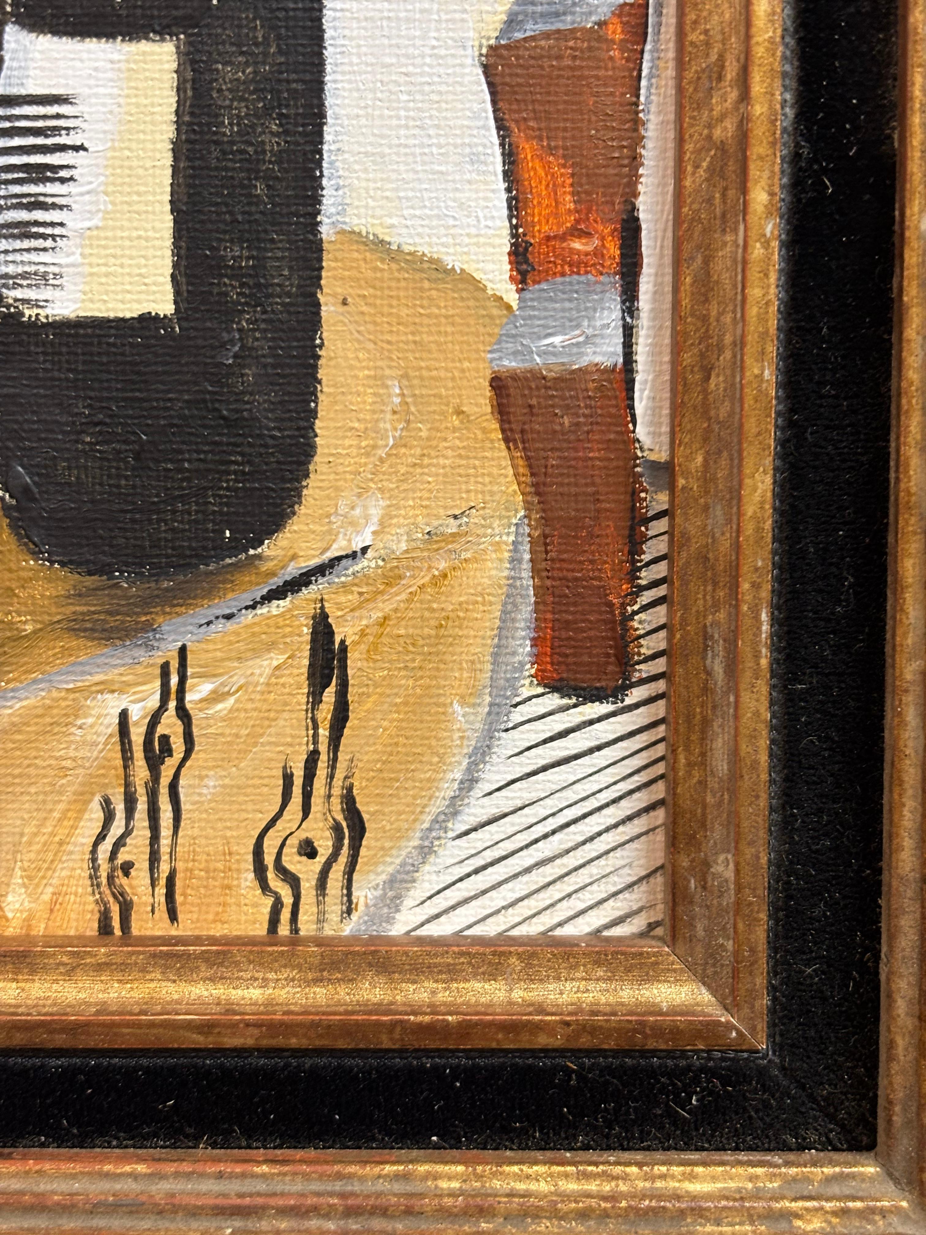 Avant le Déjeuner, von Grégoire Mathias - Stilleben mit Weinflaschen und Glas im Angebot 7