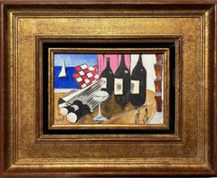 Avant le Déjeuner, by Grégoire Mathias – Still Life with Wine Bottles and Glass