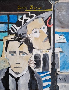 "Bloomsday" - Acrilico su tela Ritratto cubista di James Joyce