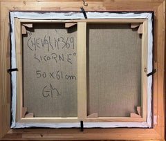 Cheval 368 – Abstracted Cubist Horse from Lascaux-Inspired Series, Acrylic