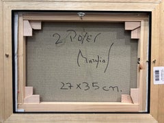 Deux Poses - Desnudo cubista moderno en estilo diacrónico, Acrílico sobre lienzo, 2025