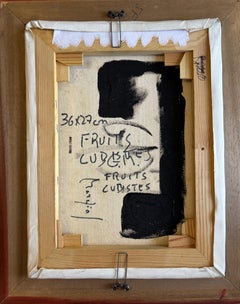 Fruits Cubistes by Grégoire Mathias - Nature morte cubiste avec coupe de fruits