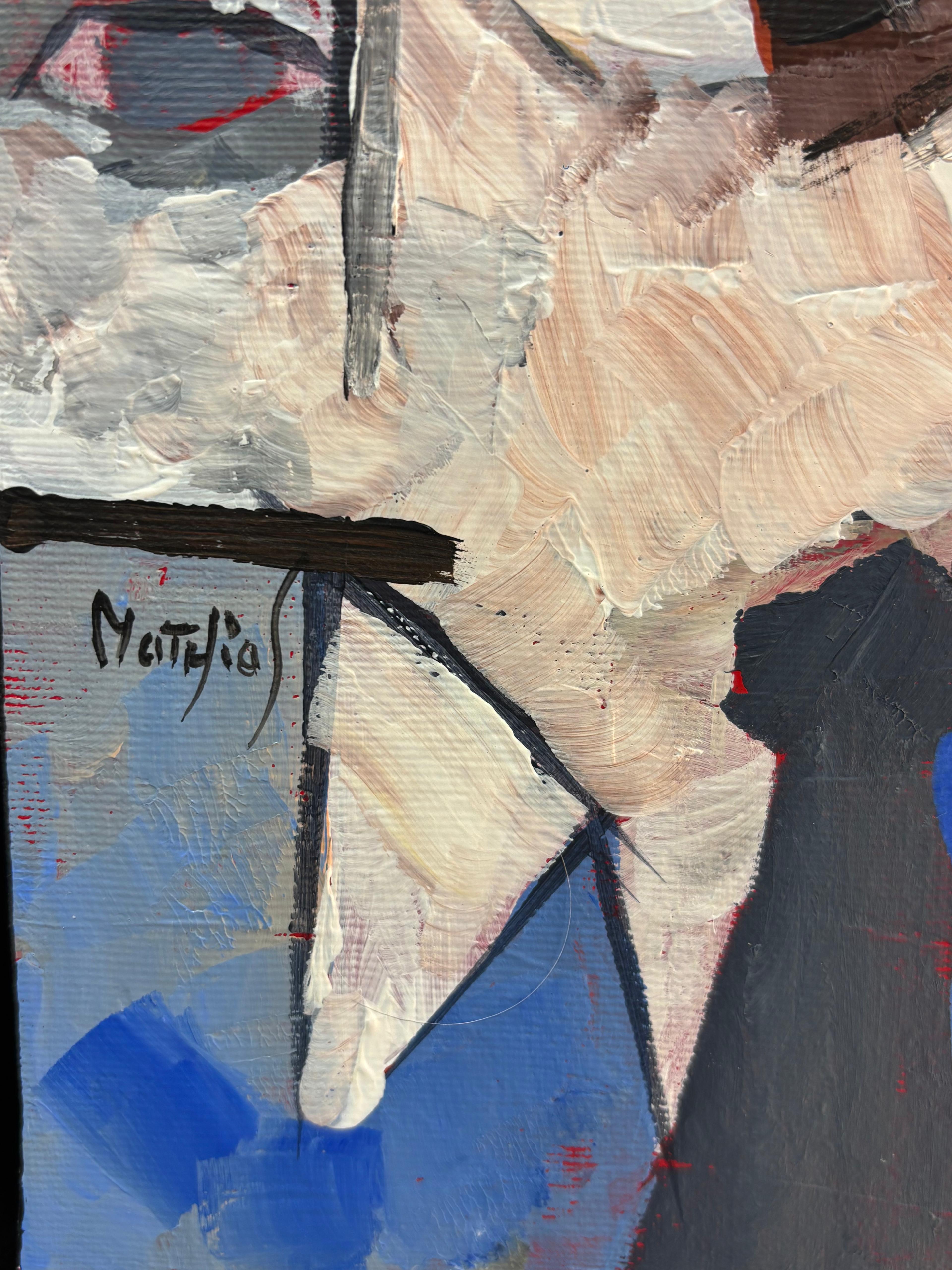 Hommage à David Bowie – Cubist Portrait in Diachronic Cubism, by Greg Mathias For Sale 1