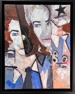 Hommage à David Bowie - Ritratto cubista nel cubismo diacronico, di Greg Mathias