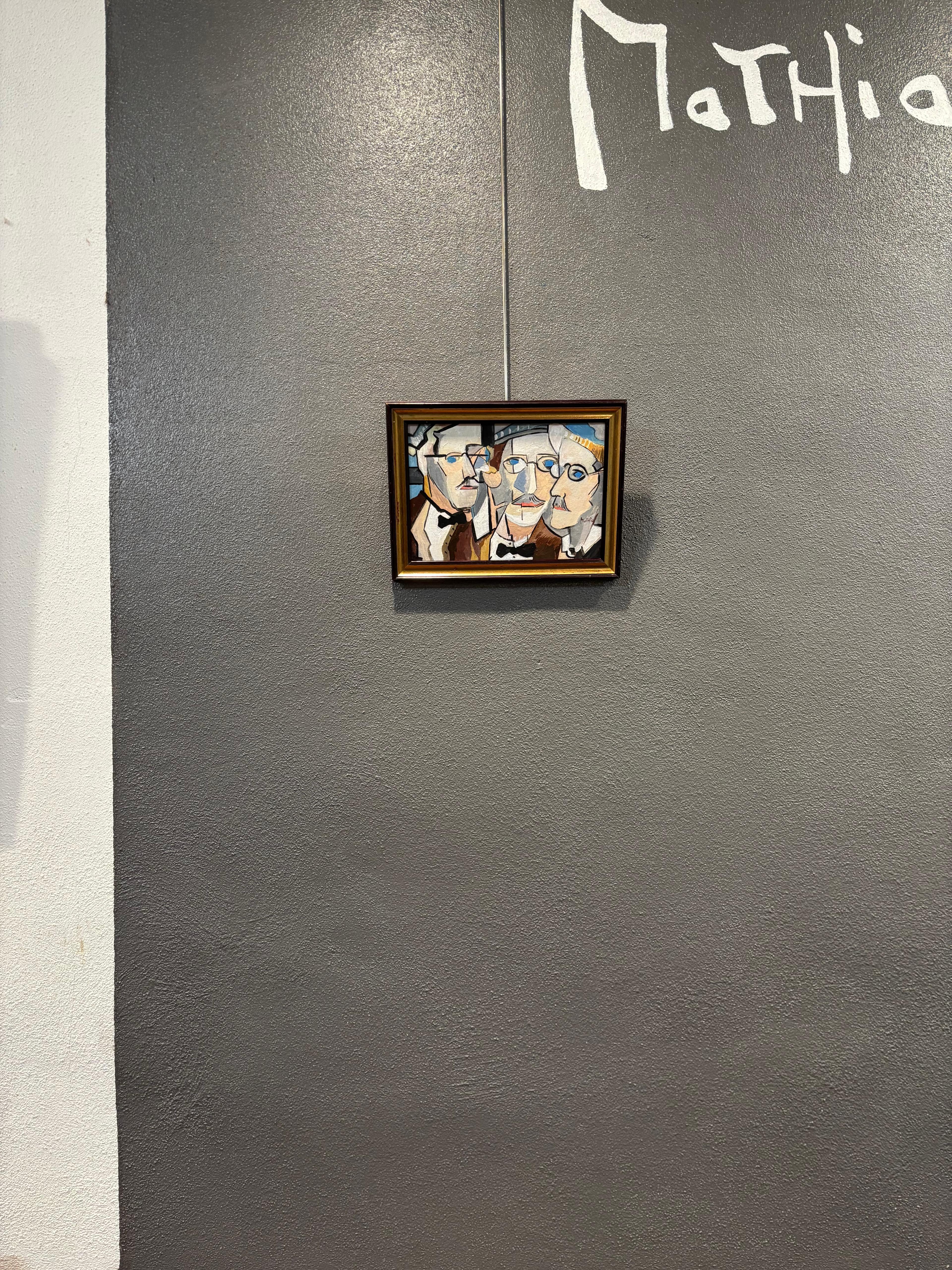 Joyce Thrice by Grégoire Mathias – Cubist Portrait of James Joyce For Sale 5