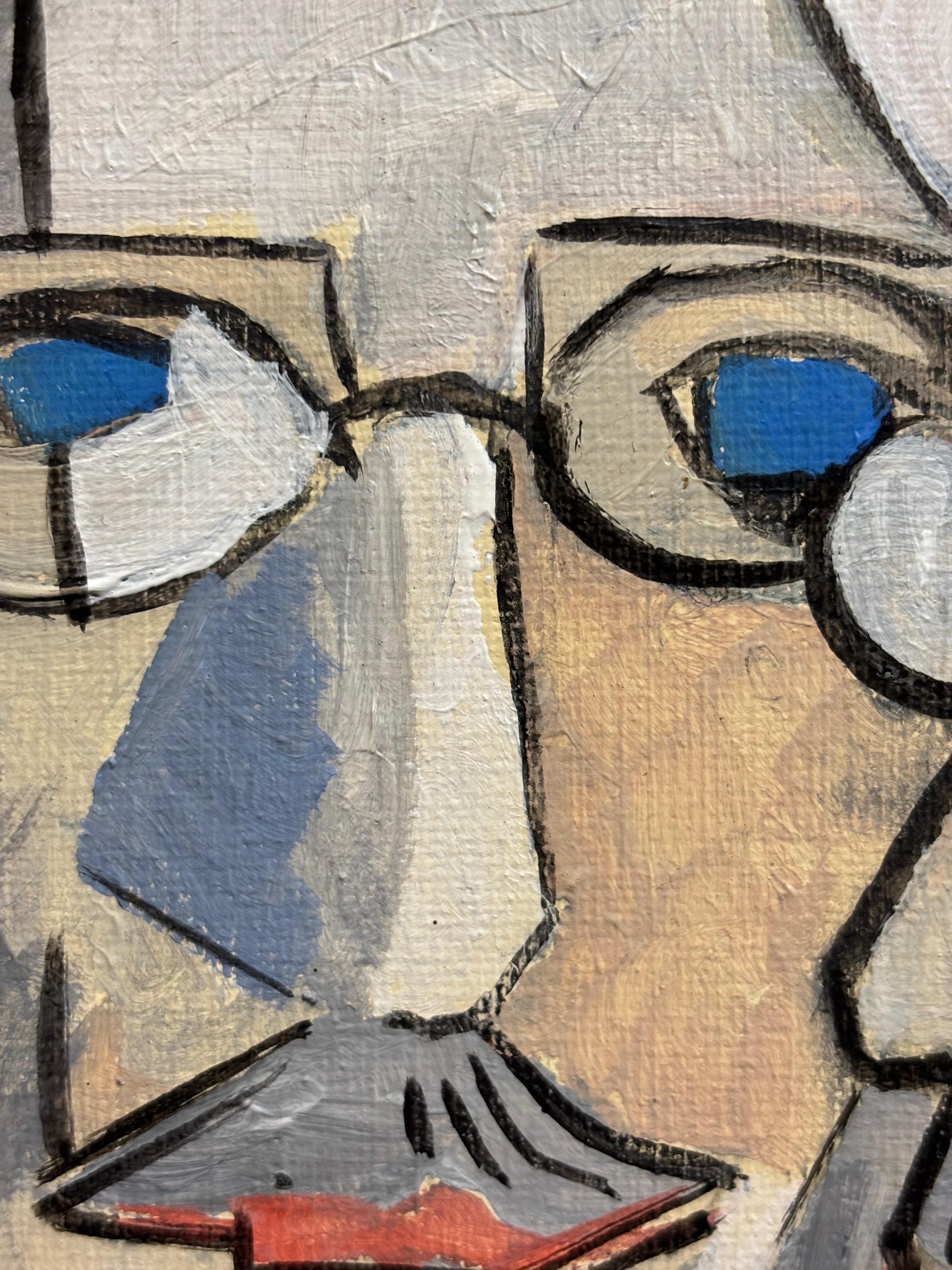 Joyce Thrice by Grégoire Mathias – Cubist Portrait of James Joyce For Sale 6