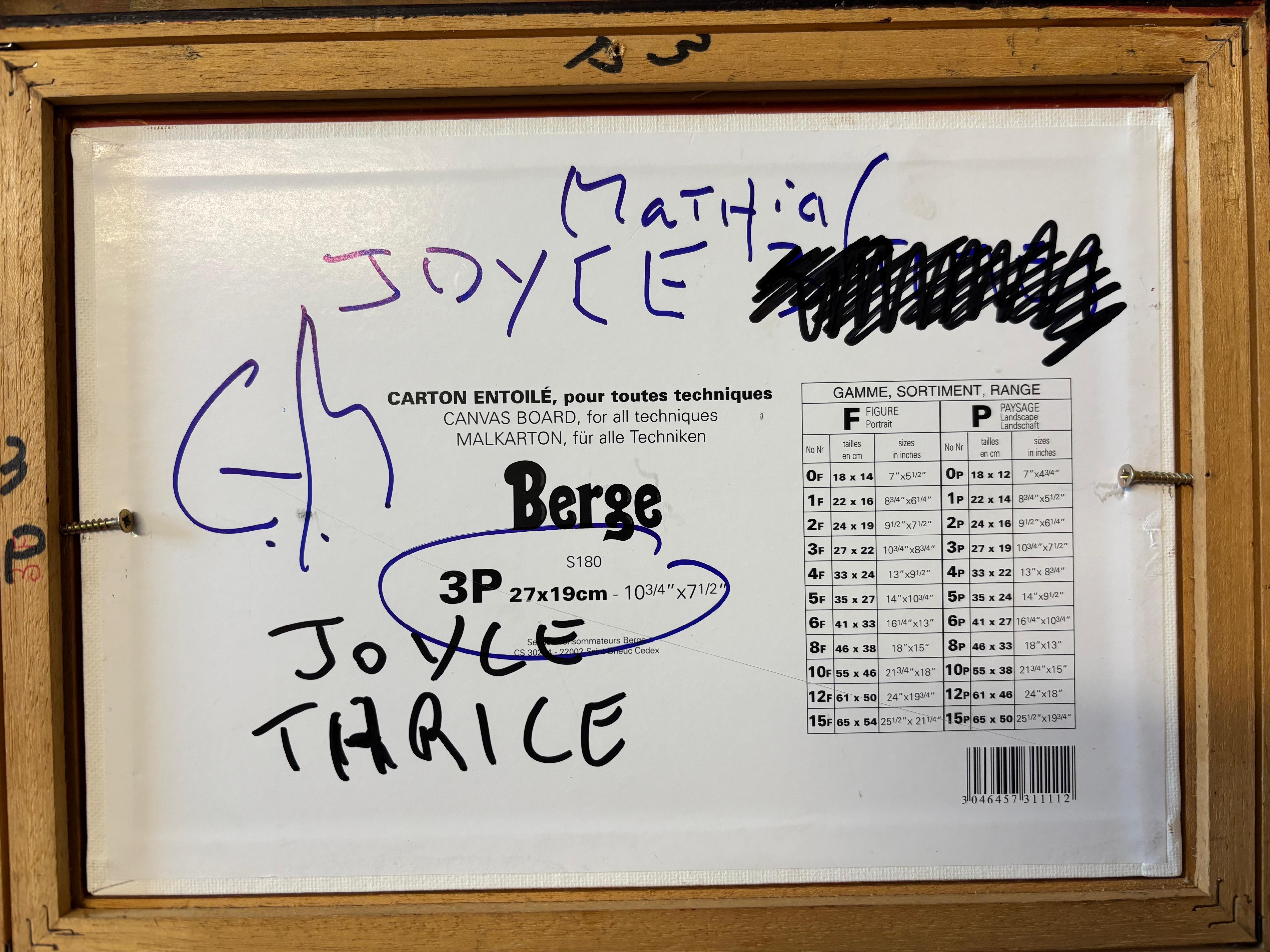 Joyce Thrice by Grégoire Mathias – Cubist Portrait of James Joyce For Sale 7