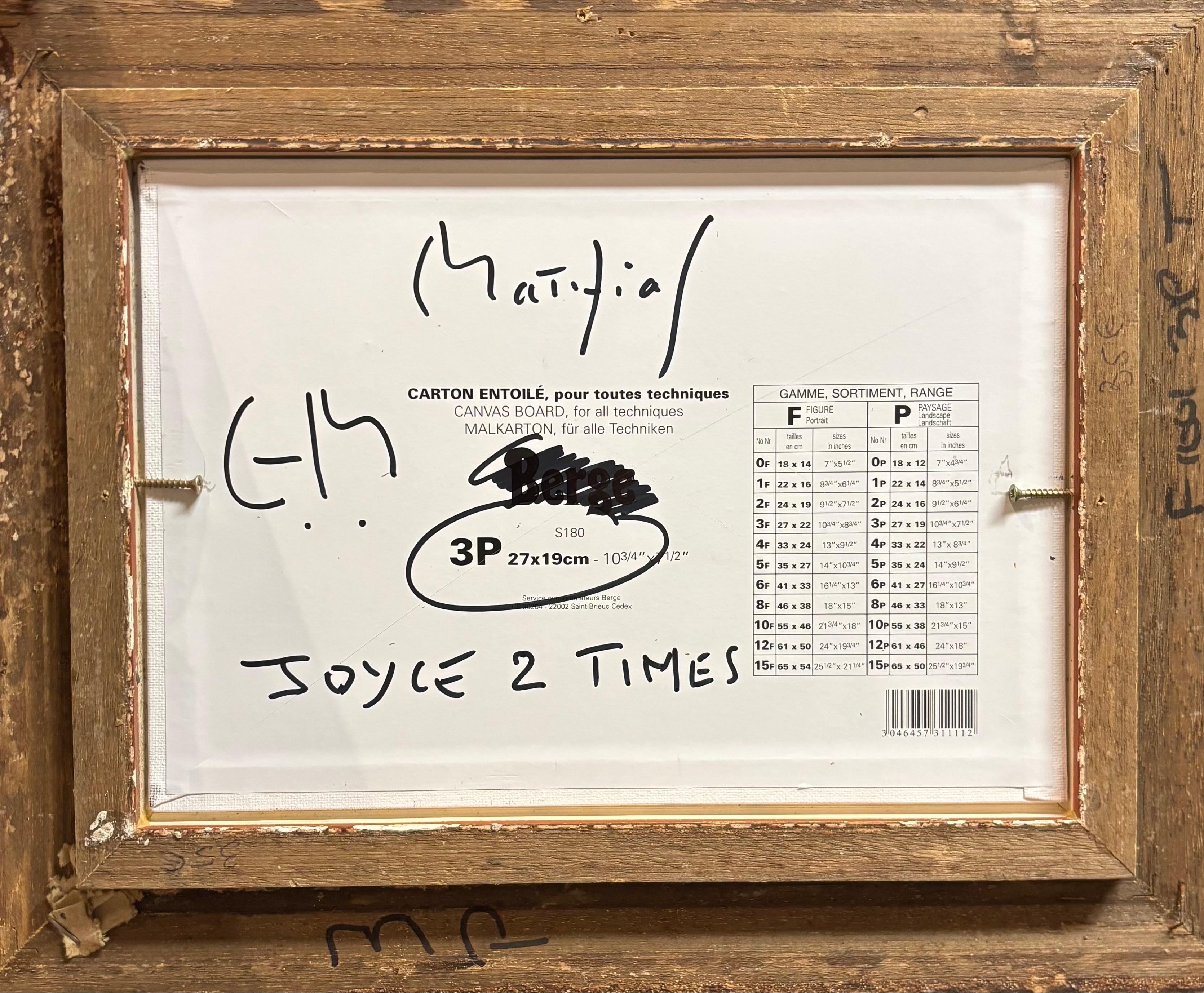 Joyce Twice by Grégoire Mathias – Cubist Portrait of James Joyce For Sale 5