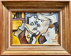 Joyce Twice von Grégoire Mathias - Kubistisches Porträt von James Joyce