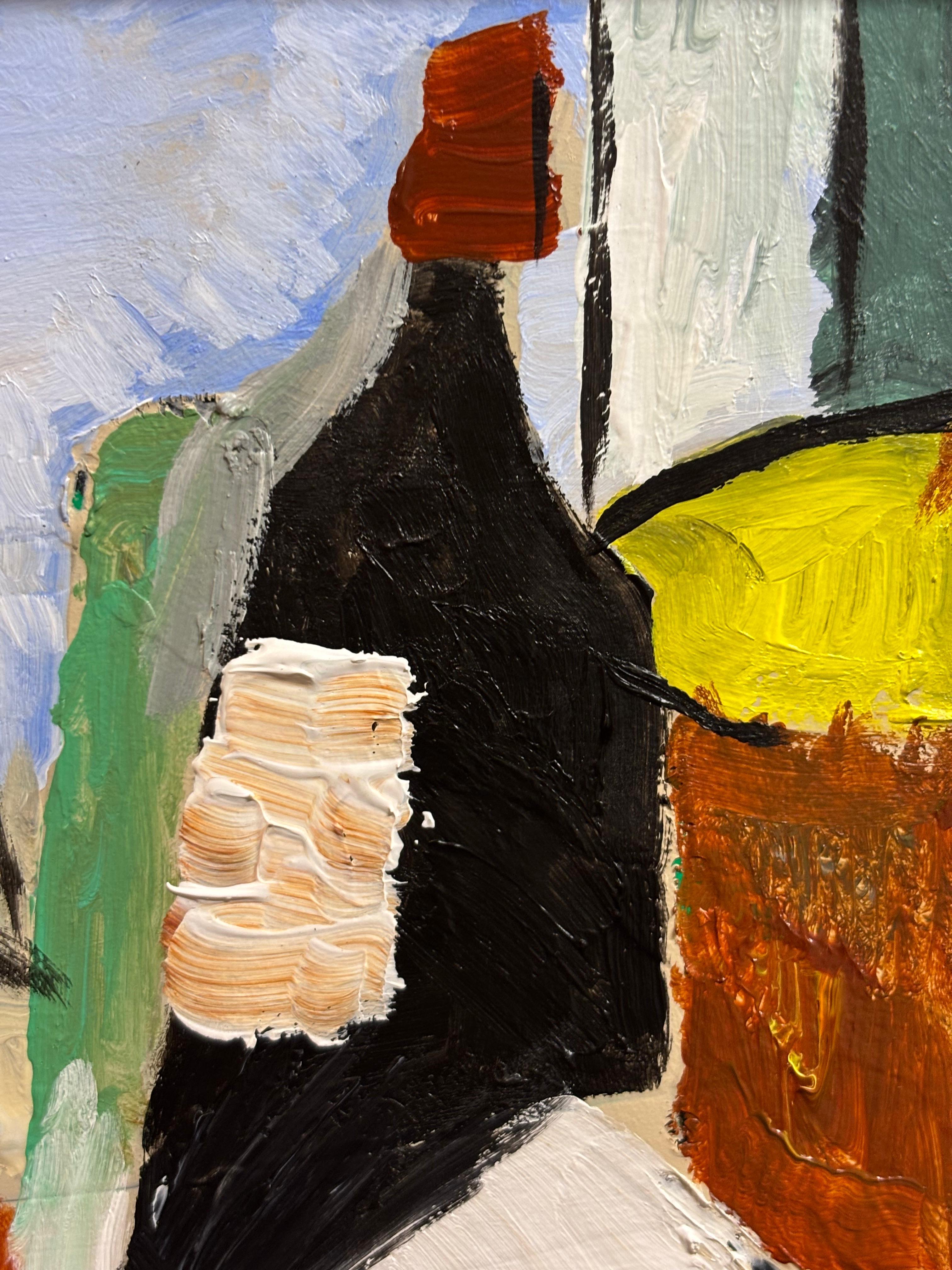Matinée dans le Médoc par Grégoire Mathias - Scène de petit déjeuner cubiste en vente 4