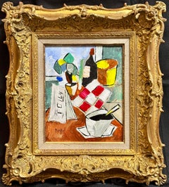 Matinée dans le Médoc par Grégoire Mathias - Scène de petit déjeuner cubiste
