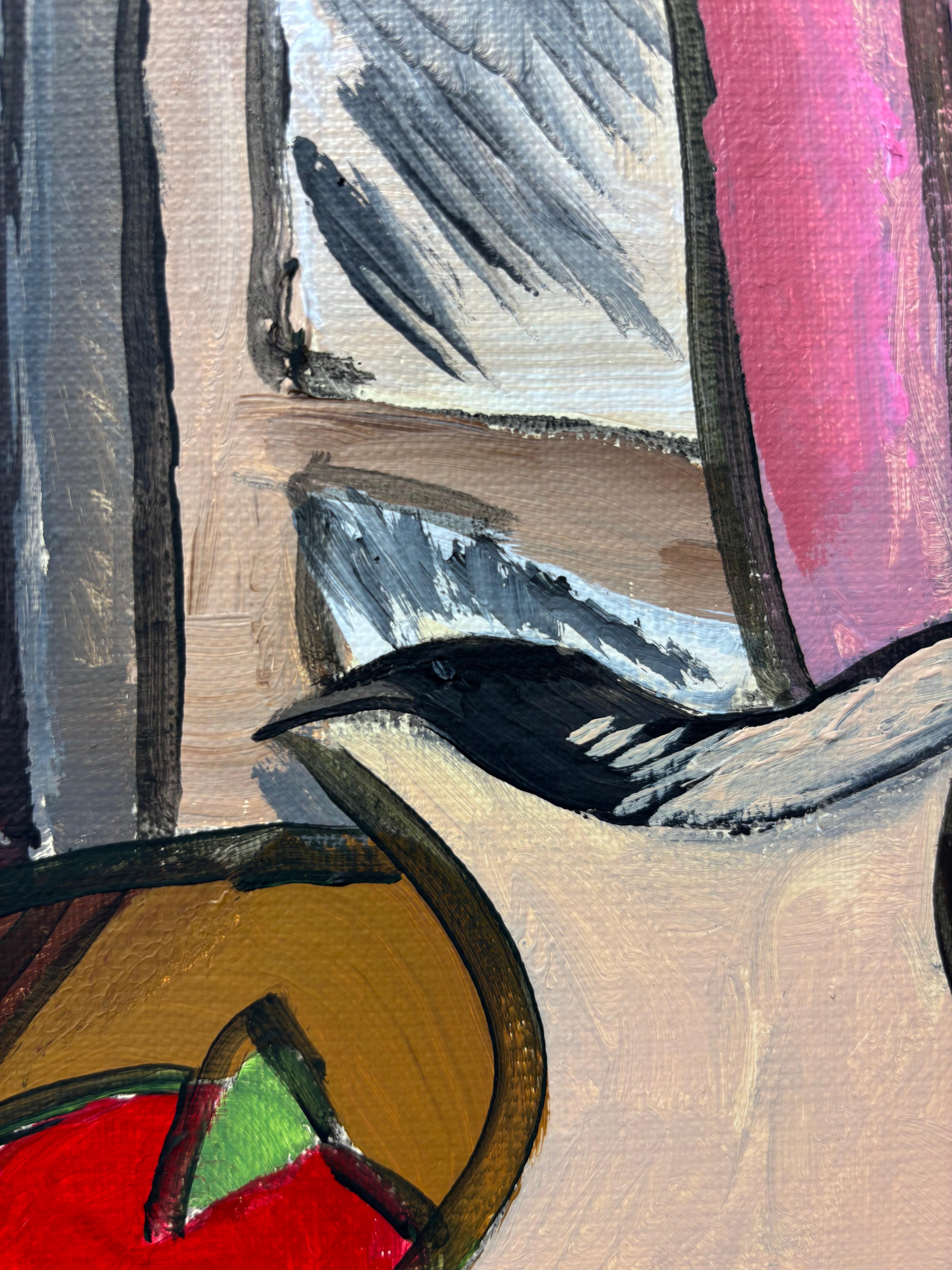 Nature Morte au Pichet de Grégoire Mathias - Nature morte cubiste et colorée en vente 7