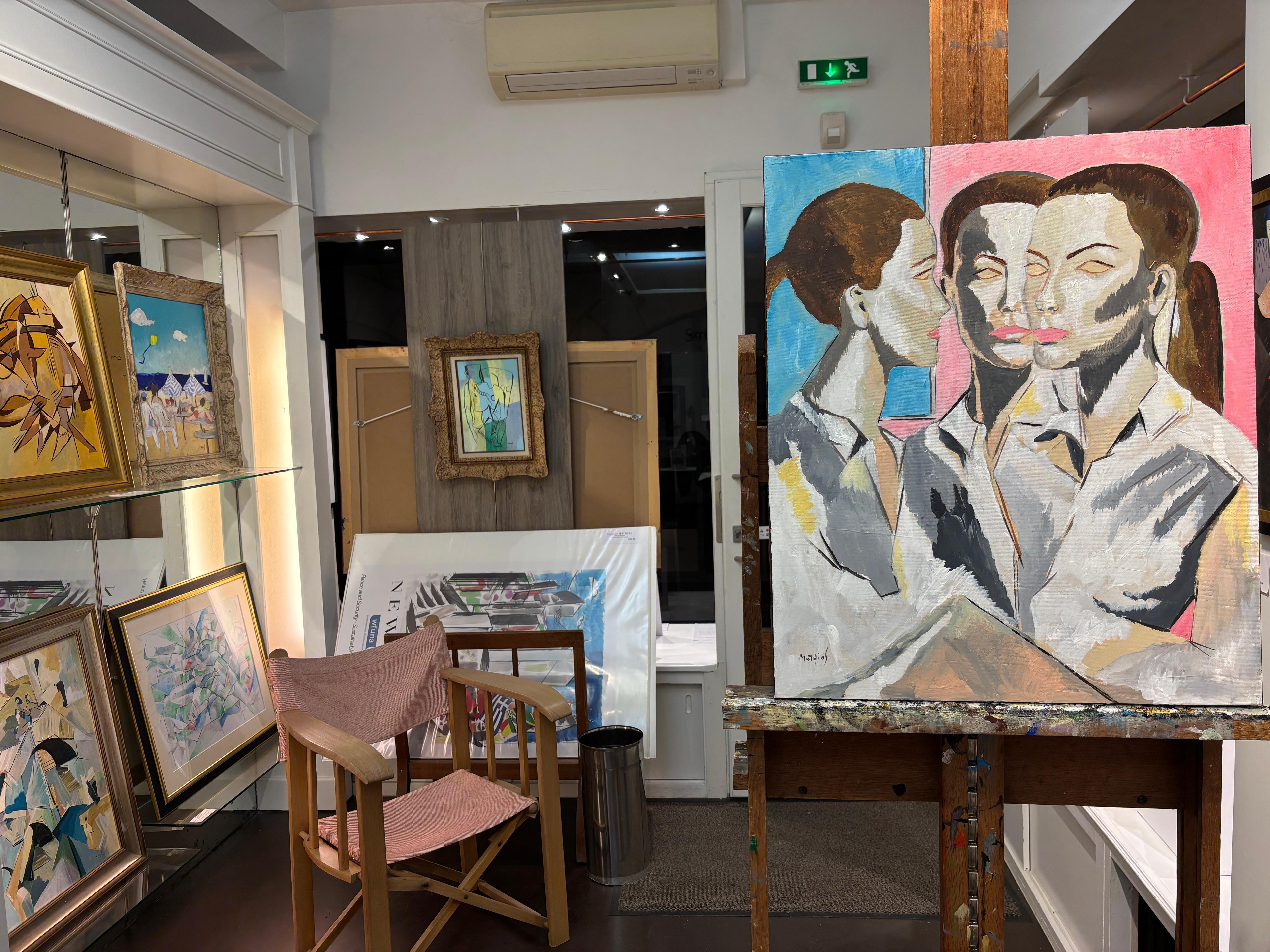 Trois Instants en Mai (Three Instants in May)
65 x 54 cm
Acrylic on Canvas

