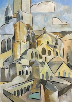 "Saint Front, Périgueux II" di Grégoire Mathias, dipinto cubista francese di riferimento