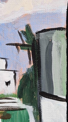 Sandycove I by Greg Mathias – Irish Coastal Village in Modern Cubism