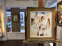 Sedes Sapientiae – Cubist Portrait with Symbolic Depth, by Gregoire Mathias