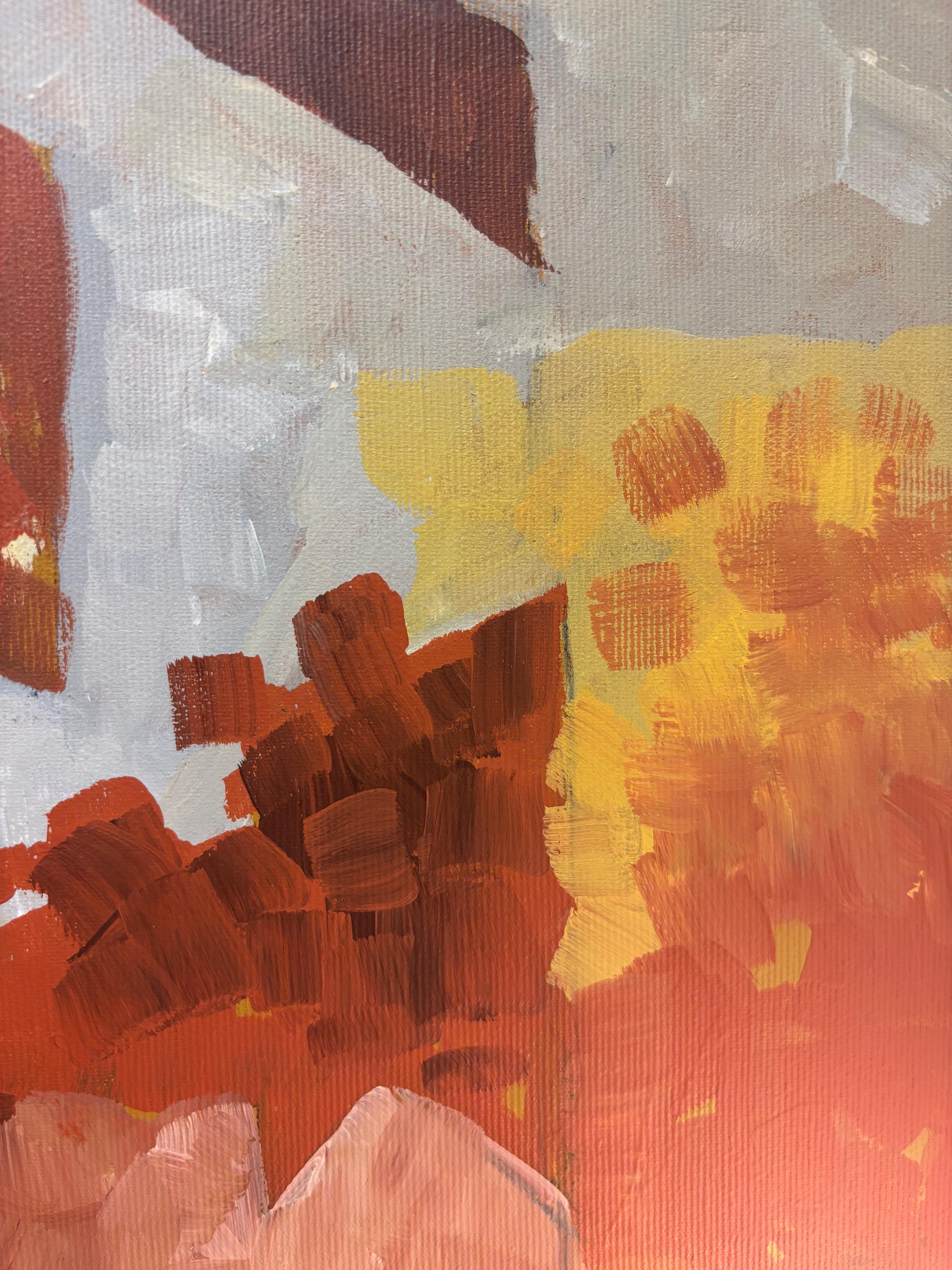 Taureaux et cervidés (Bulls and Deer)
Acrylic on Canvas	
40 x 80 cm

Taureaux et Cervidés by Grégoire Mathias is a striking cubist interpretation of prehistoric cave art, inspired by the Lascaux caves and ancient animal symbolism. This 40 x 80 cm