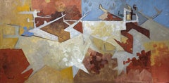 Taureaux et Cervidés – Wildlife Abstraction in Diachronic Cubism, by G. Mathias