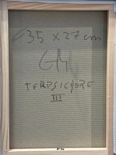 Terpsichore III - Kubistische Muse des Tanzes im diachronen Stil, Acryl auf Leinwand