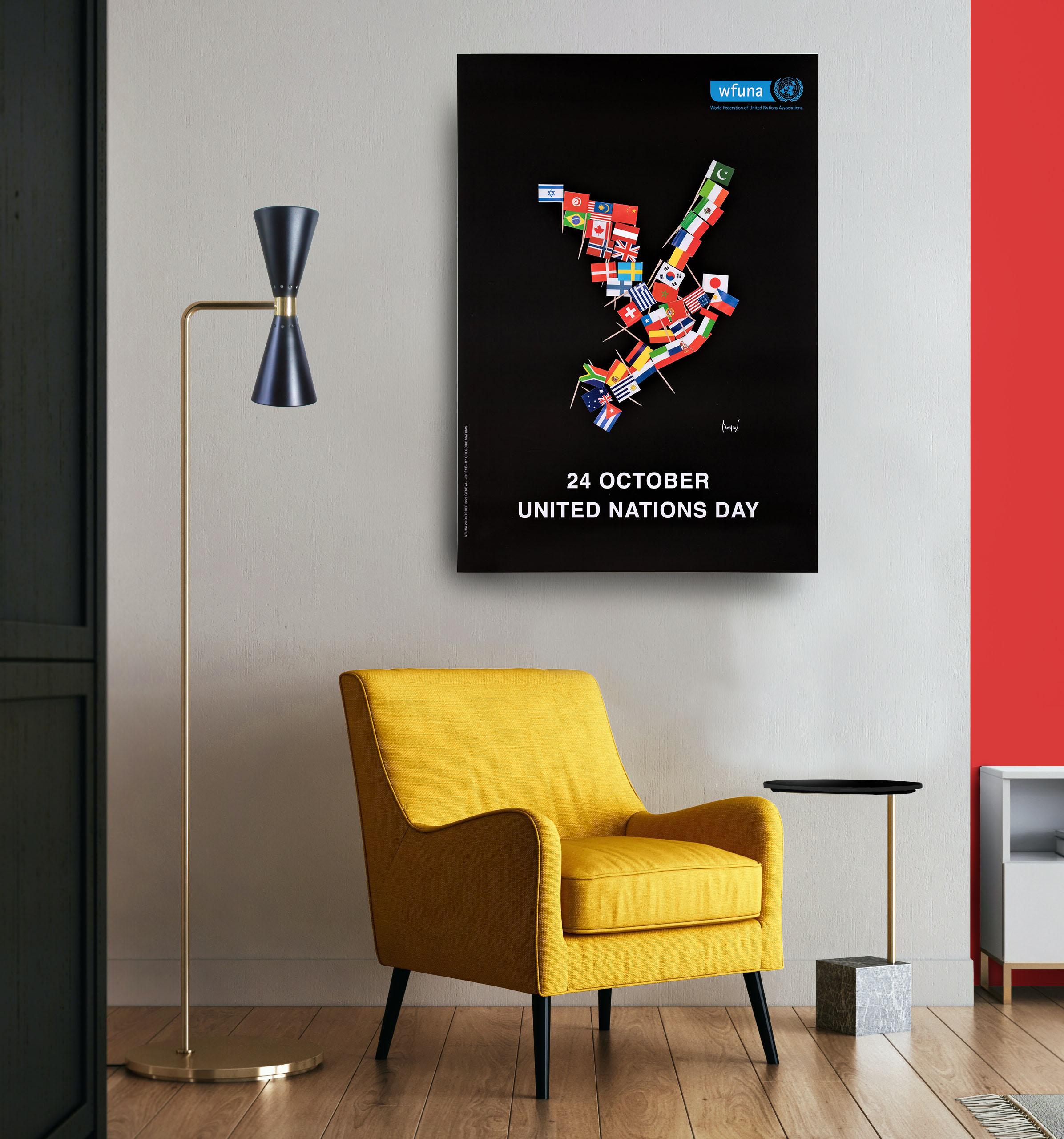Original Poster United Nations 2020 - Print by Grégoire Mathias