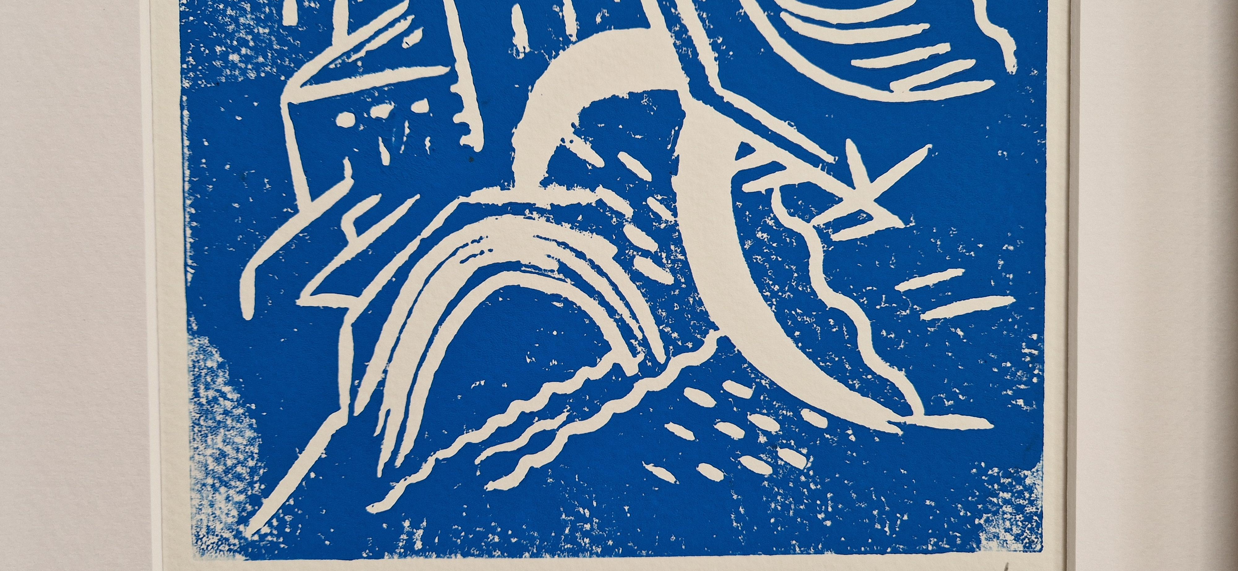 Venise - Grabado en linograbado contemporáneo de la arquitectura de Venecia, por Greg Mathias en venta 2