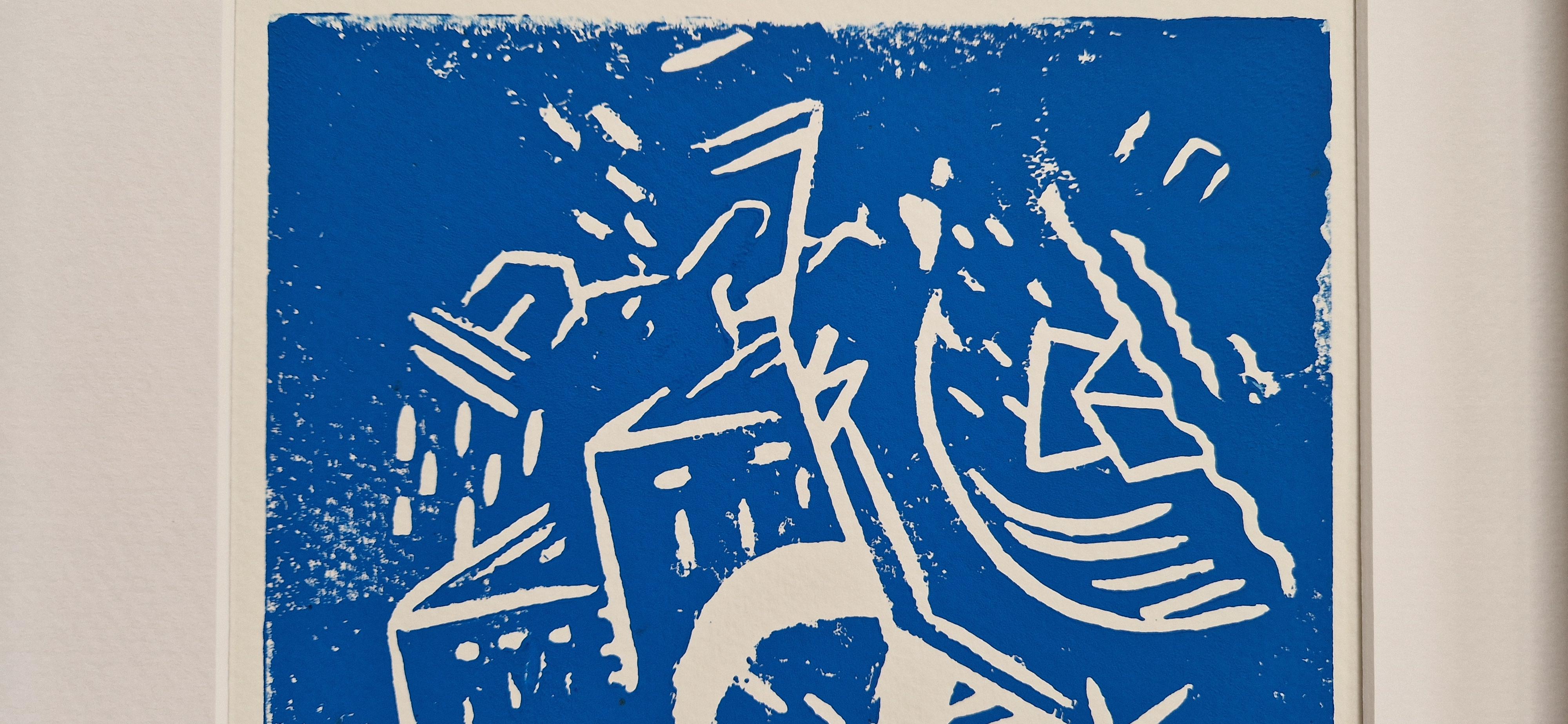 Venise - Grabado en linograbado contemporáneo de la arquitectura de Venecia, por Greg Mathias en venta 3