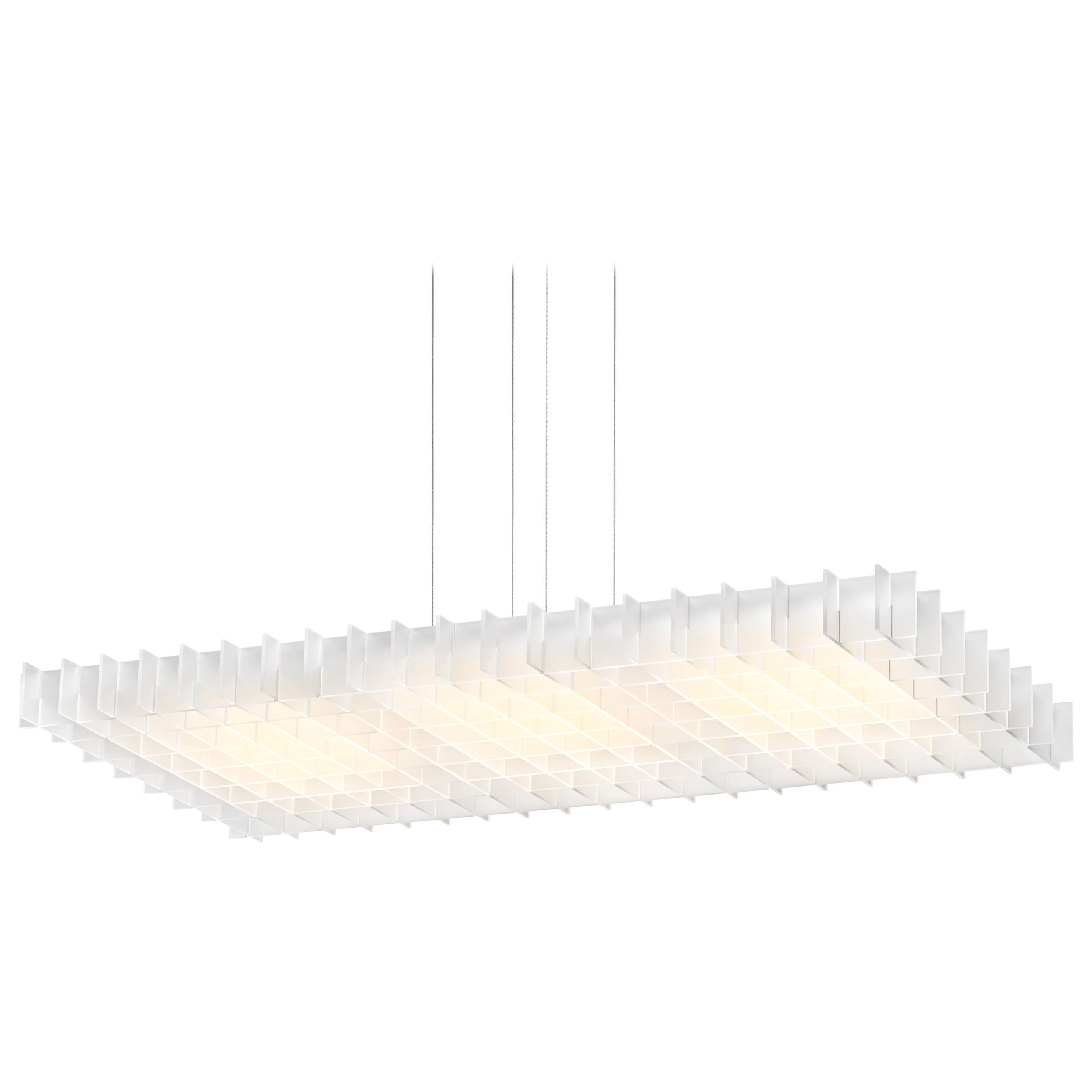 Grid 1:3 LED Pendant Light with Frosted Slats by Pablo Designs