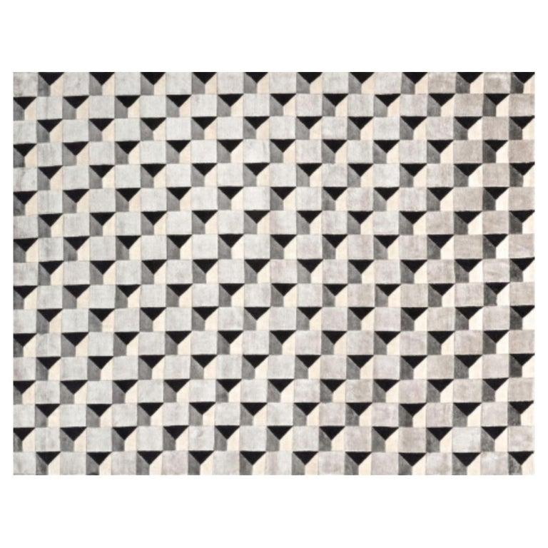 Grid 400 rug by Illulian
Dimensions: D400 x H300 cm. 
Materials: Wool 50%, Silk 50%.
Variations available and prices may vary according to materials and sizes.

Illulian, historic and prestigious rug company brand, internationally renowned in