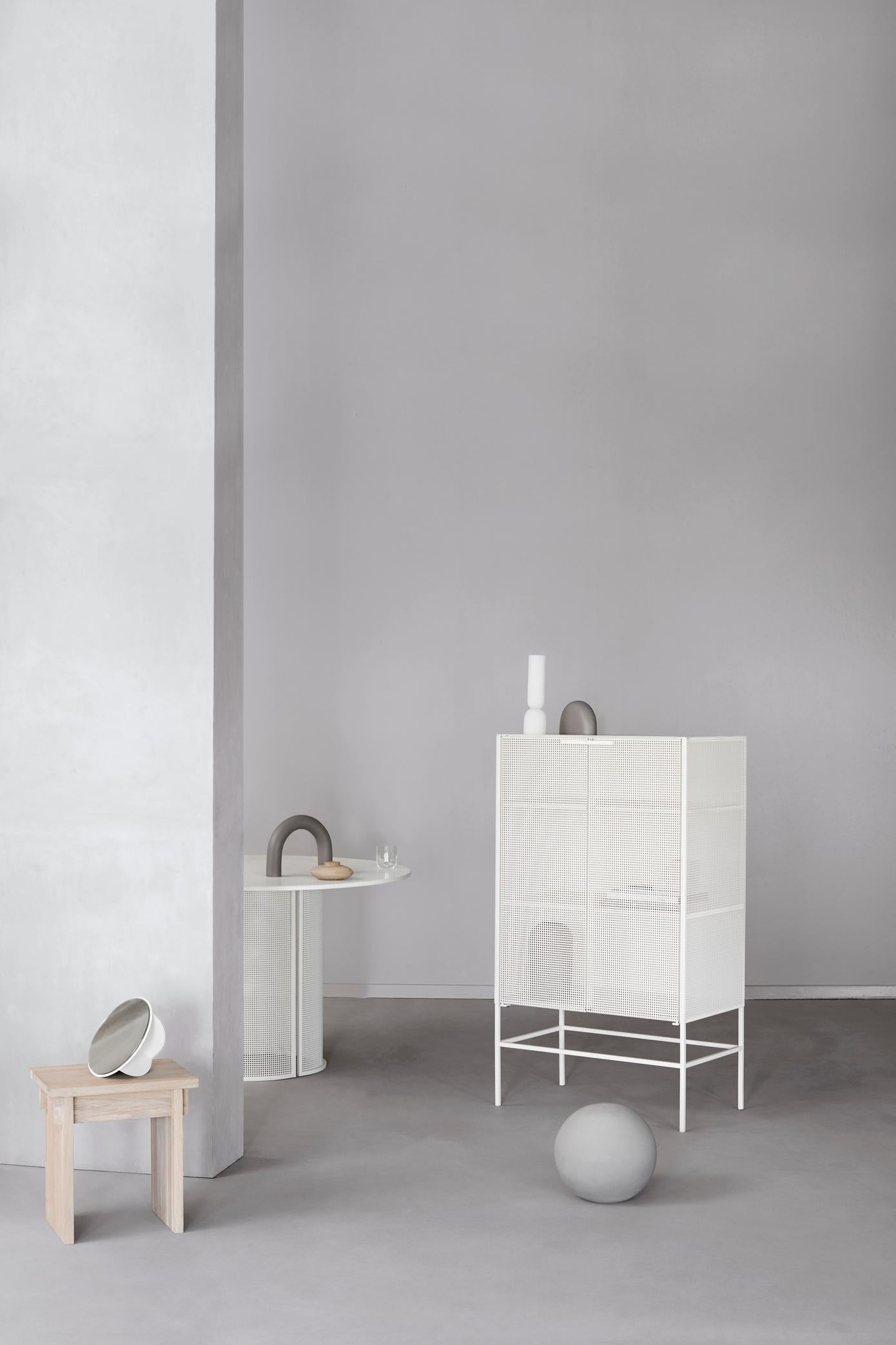 Modern Grid Cabinet by Kristina Dam Studio For Sale