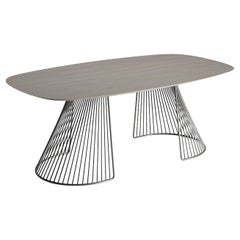 Table rectangulaire Durmast canadien à grille par Ciani Design