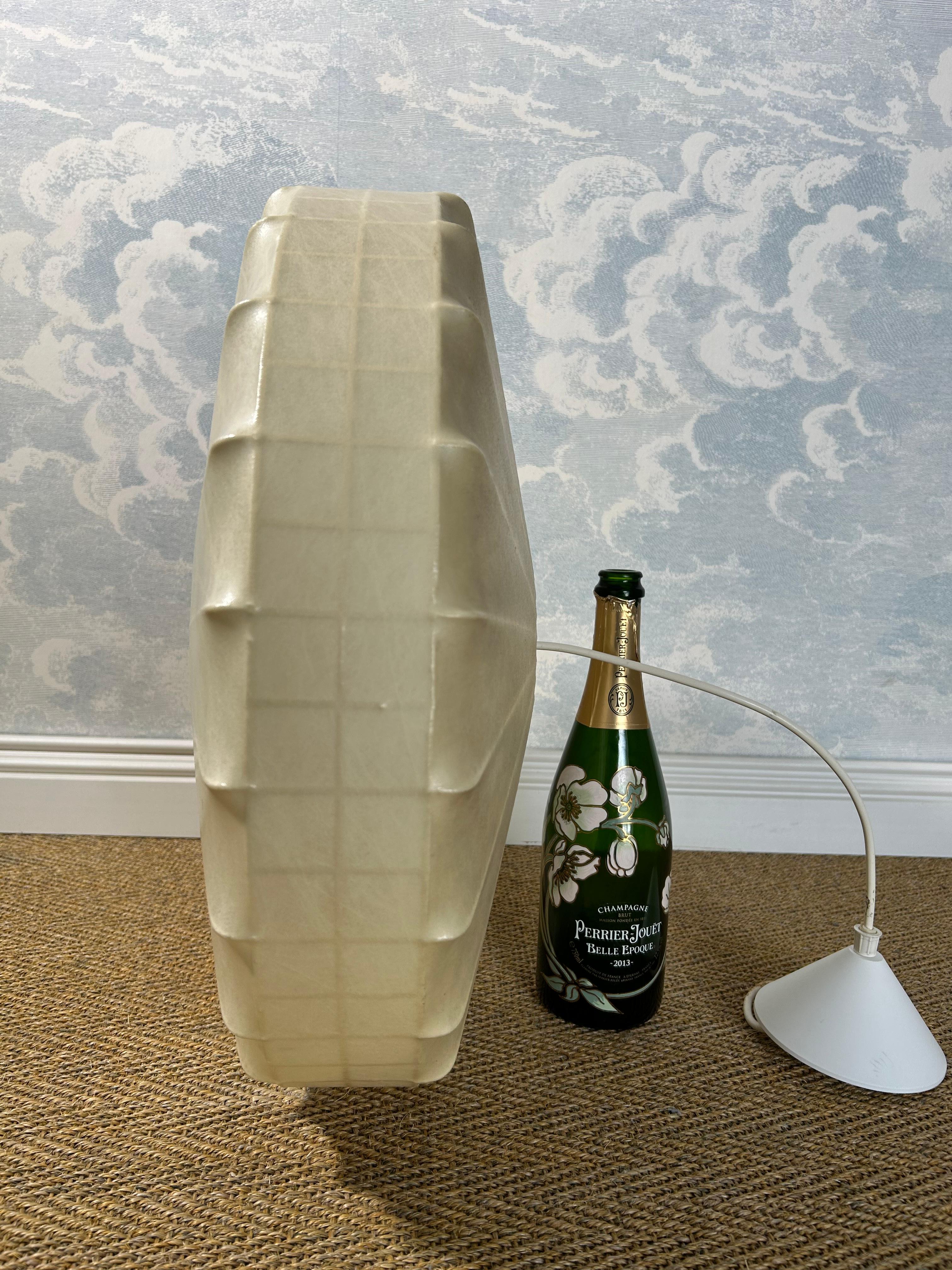 Grid-Frame Cocoon Pendant Light, Germany, 1960's, Mid Century Modern For Sale 1