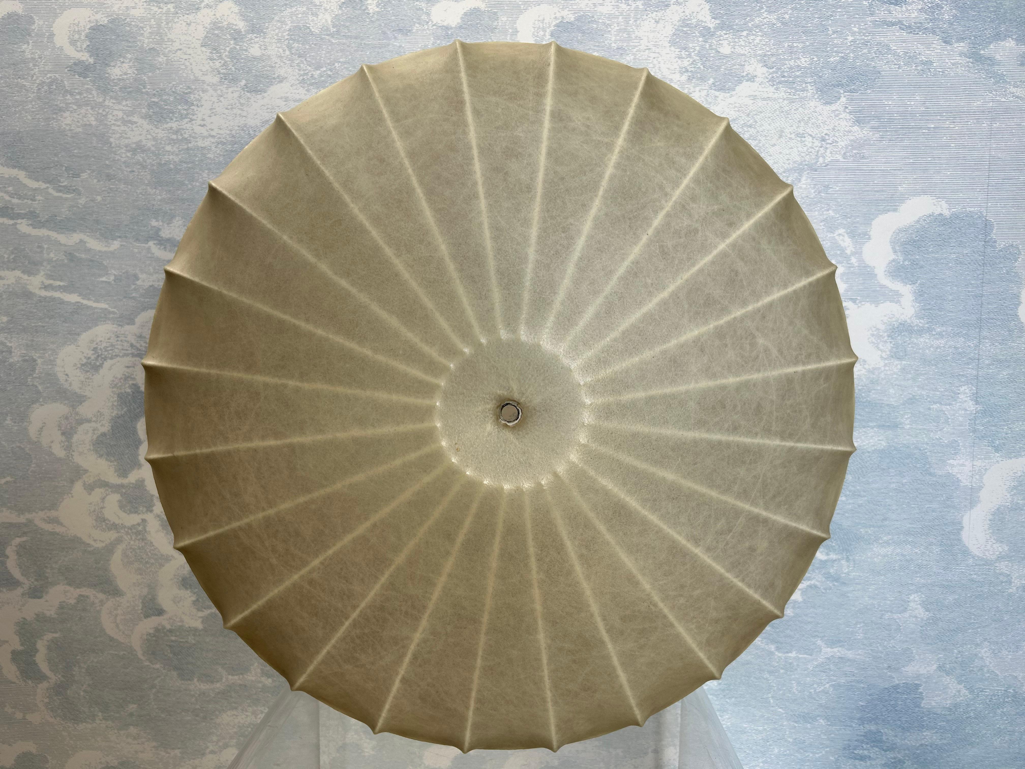 Grid-Frame Cocoon Pendant Light, Germany, 1960's, Mid Century Modern For Sale 2