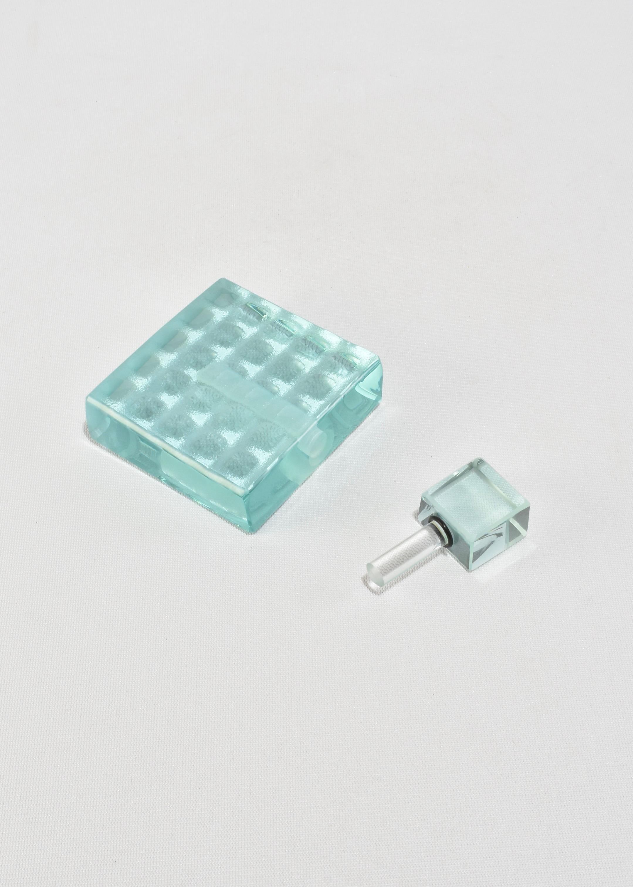 Parfümflasche mit Gitter (Glas) im Angebot