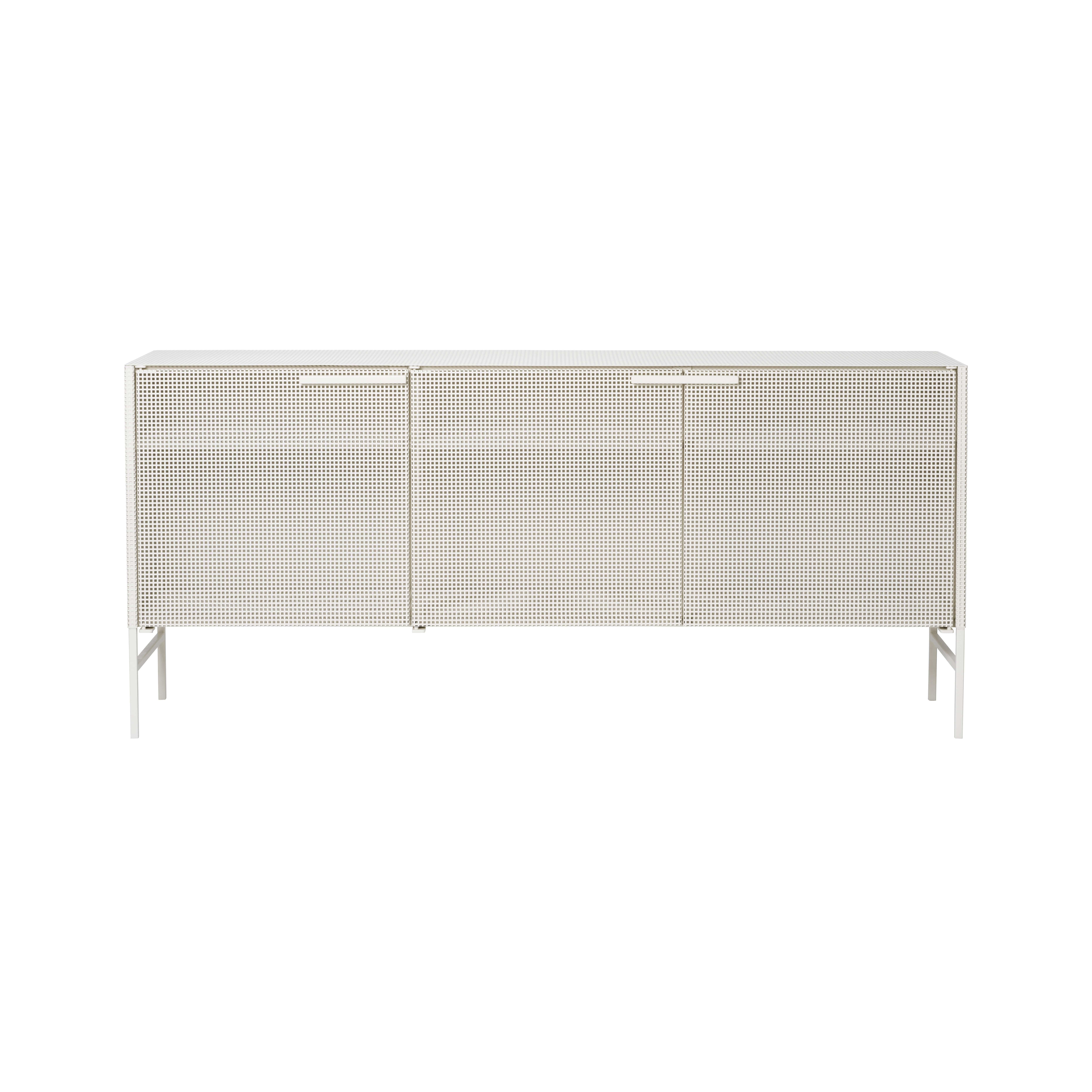Grid sideboard by Kristina Dam Studio
Materials: Beige outdoor powder-coated steel
Dimensions: 160 x 72 x 36 cm


Kristina Dam graduated from The Royal Danish School of Fine Arts, Architecture and Design in Copenhagen. In her designs you will