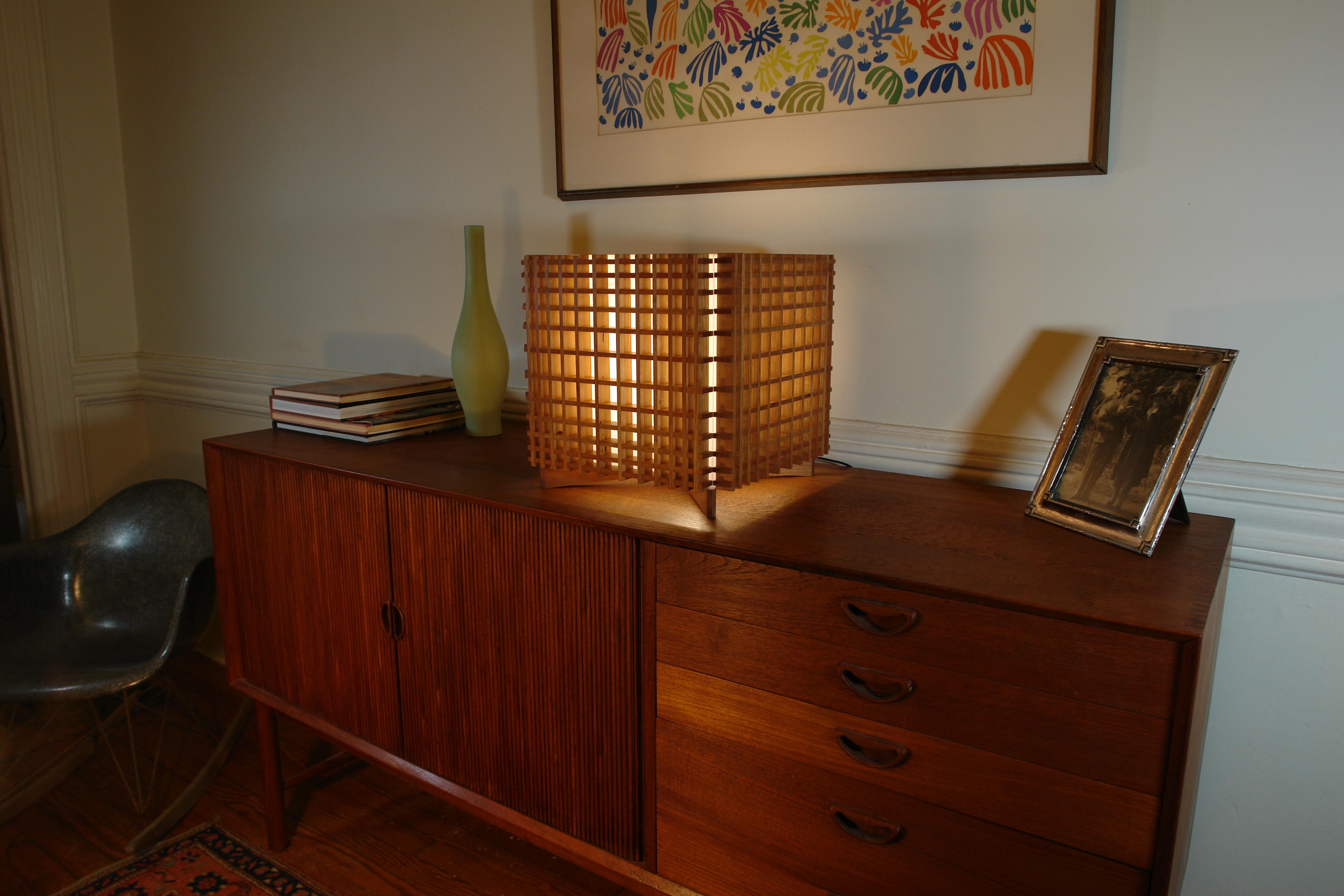 Grid Tri Lamp-Large In New Condition For Sale In Brooklyn, NY