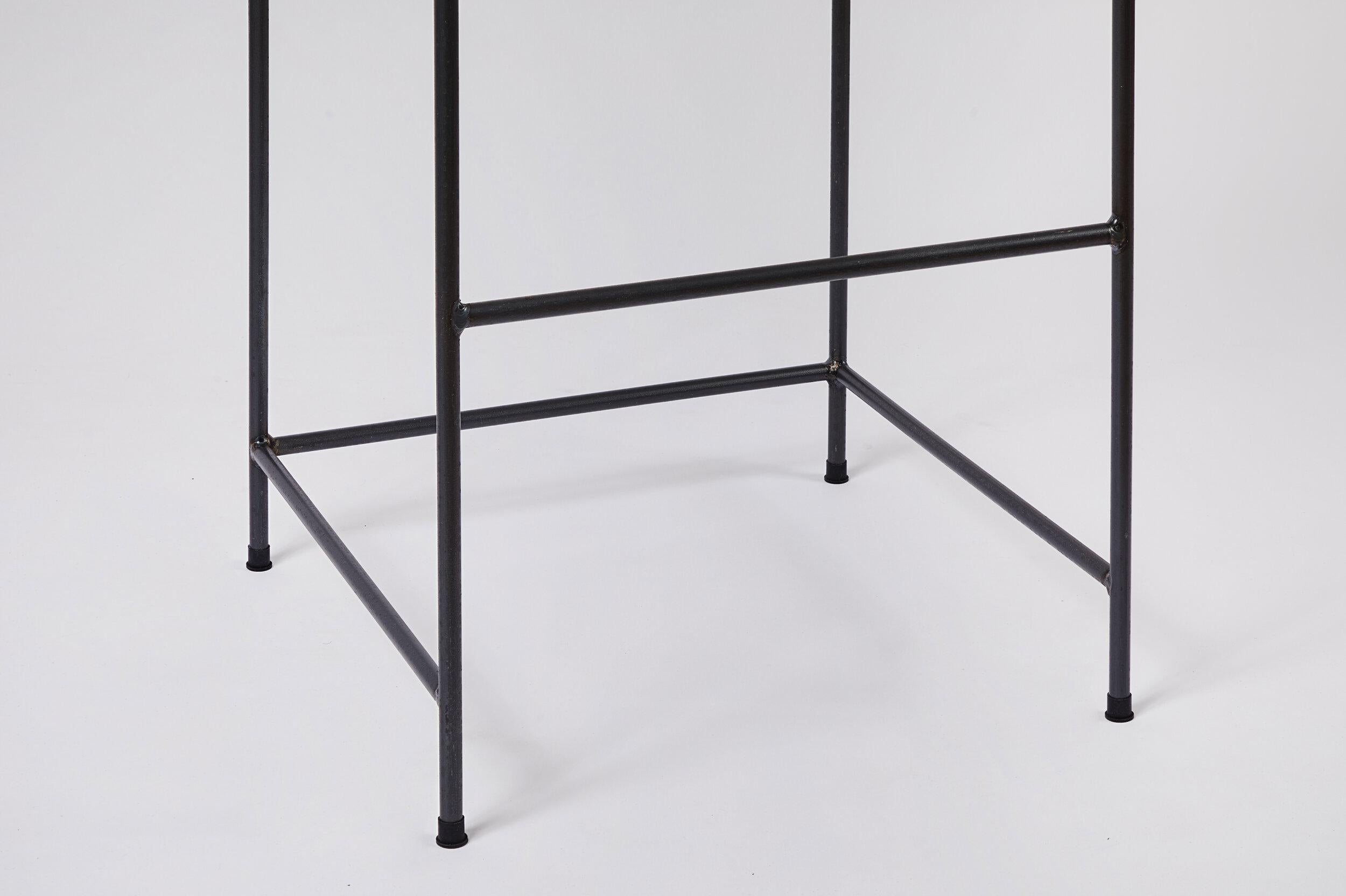 American Grid Weave Danish Cord Bar Stool For Sale
