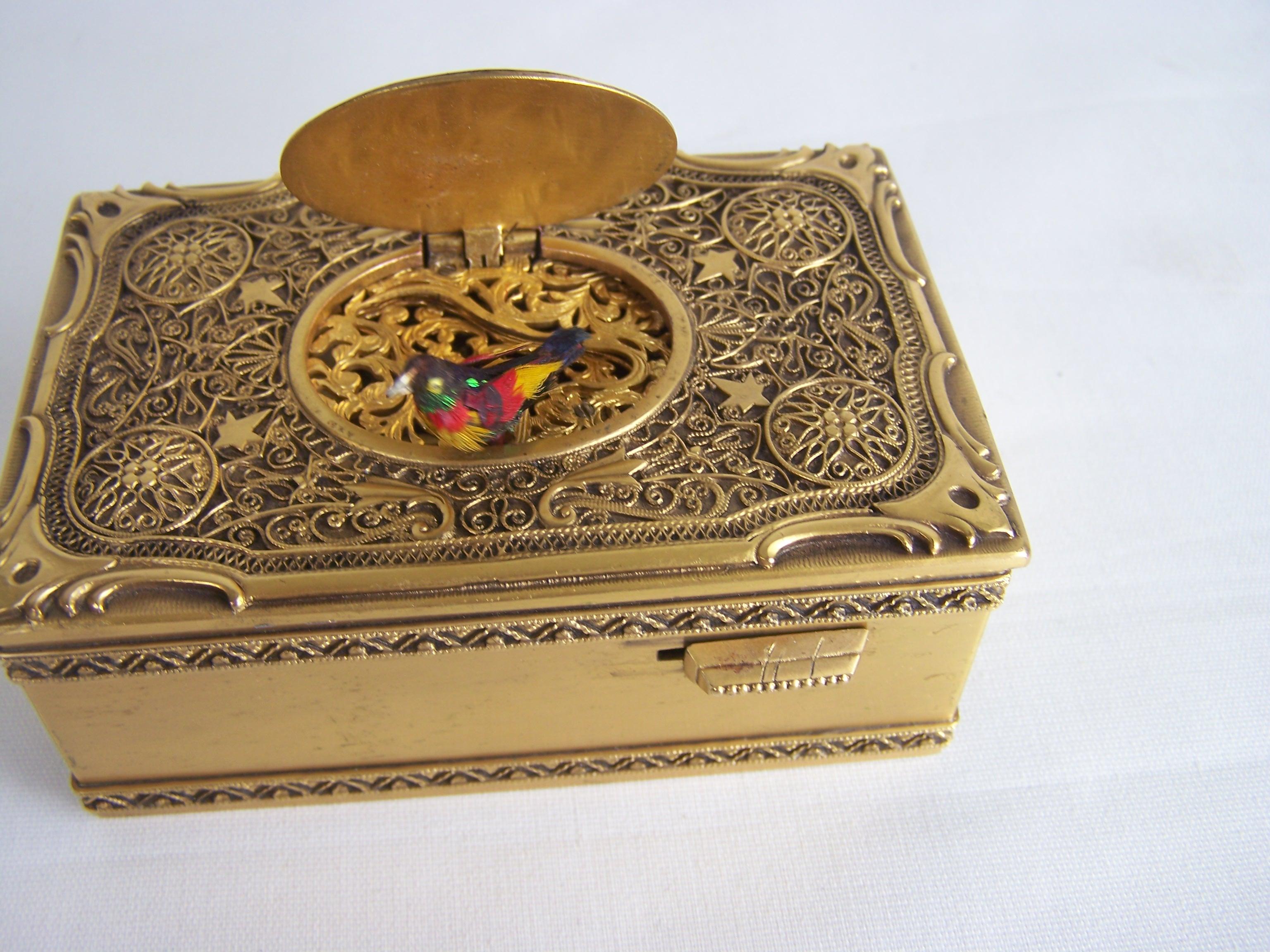 Griebaum singing bird box from the 1950s-60s For Sale 2