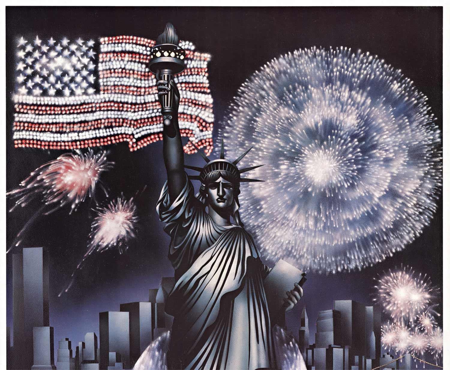 Original-Poster „„Juli 4th in Old New York“ aus der Zweihundertjahrfeier  1976 – Print von Griesbach & Martucci 