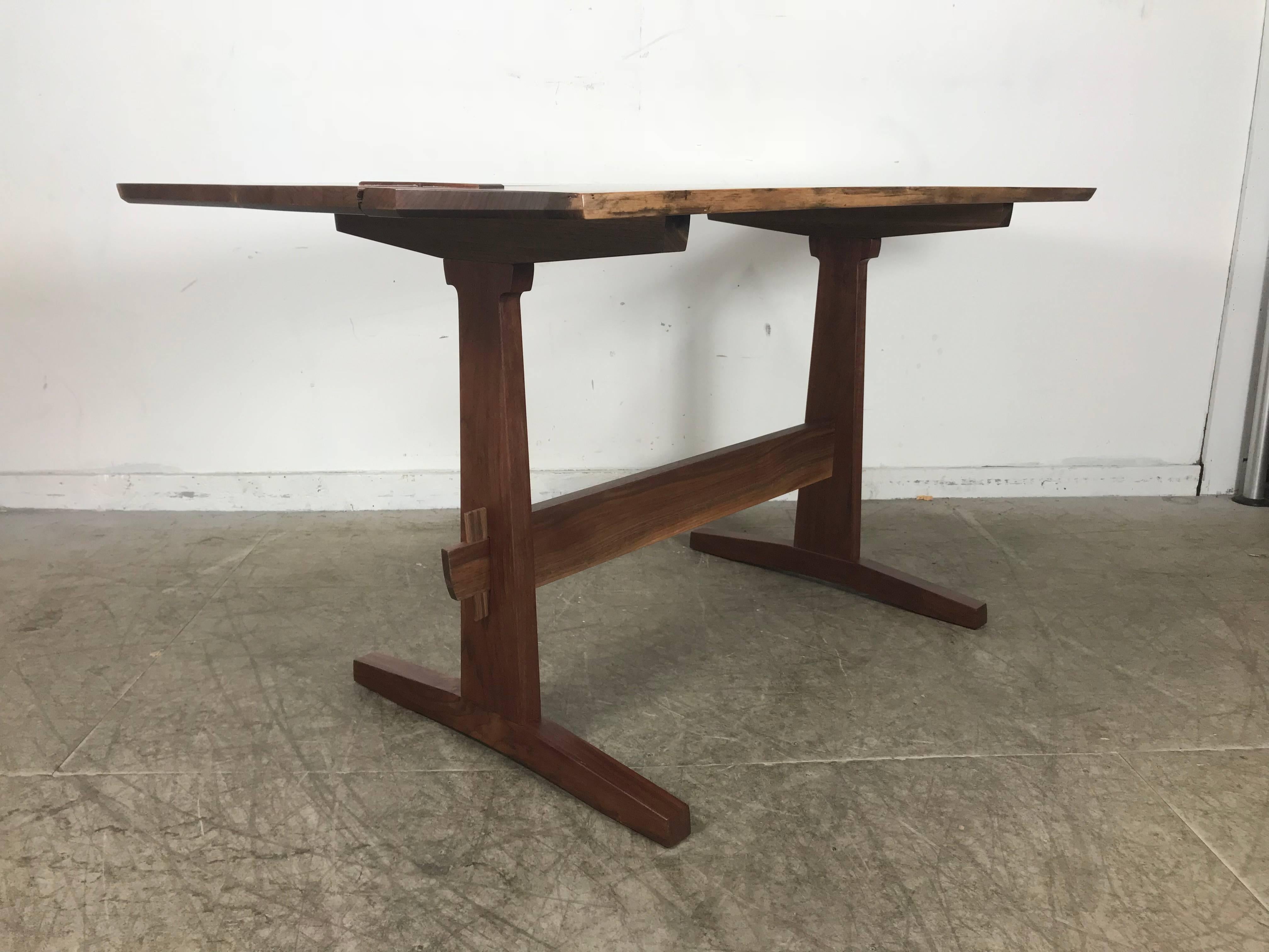 Griff Logan Workshop Studio Bench Made Free Edge Table or Desk In Excellent Condition In Buffalo, NY