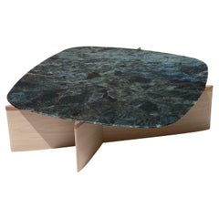 Table basse à plateau en marbre de Labradorite Griffs