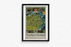 Griffin's 1955 Northern Ireland original map - Tourism - Geography