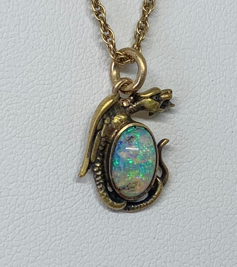 antique opal pendant