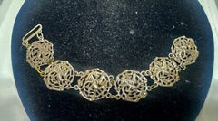 Griffin Dragon Silver Bracelet Belle Epoque Victorian 1890 Harry Potter Jewelry
