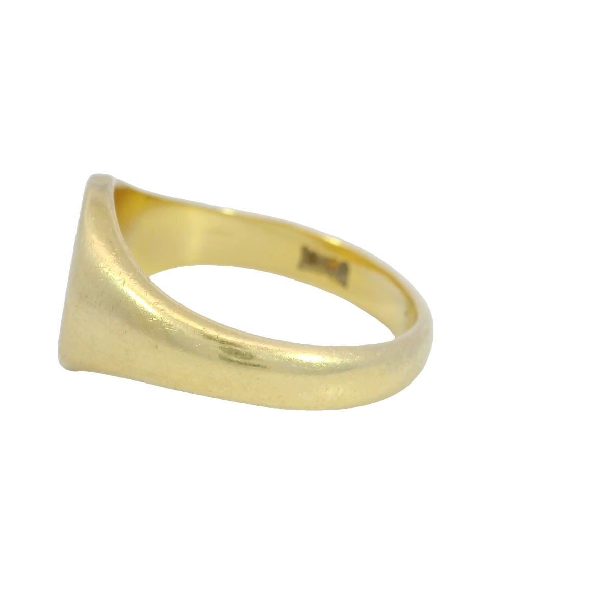 Griffin Signet Ring 18K Yellow Gold Size 9 Victorian Style 4