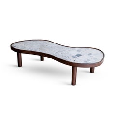 Griffith Coffee Table, in Dark Walnut, Ceppo Marble, by August Abode